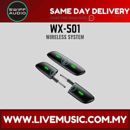 Swiff Audio WX-501 5.8G Rechargeable Digital Guitar Wireless System (WX501)