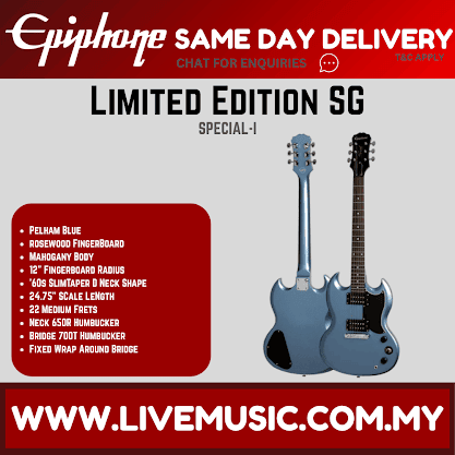 Epiphone Limited Edition SG Special-I Best Beginner Electric Guitar - Pelham Blue