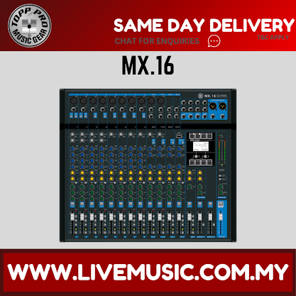 Topp Pro MX.16 16 Channel Analog Mixer Console with USB and Bluetooth (MX16)