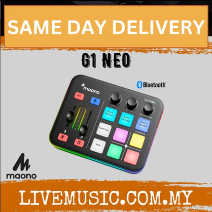 Maono Maonocaster G1 NEO Audio Mixer For Game Streamer with Built in Pro Preamp - Black ( G1-NEO G1NEO )