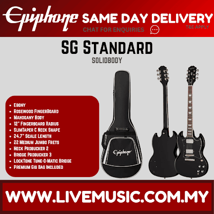 Epiphone SG Standard Electric Guitar - Ebony