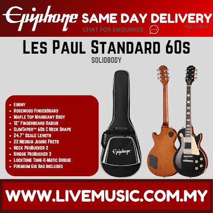 Epiphone Les Paul Standard 60s  Electric Guitar - Ebony