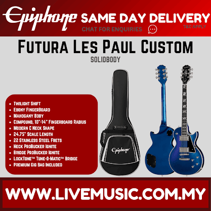 Epiphone Futura Les Paul Custom Electric Guitar - Twilight Shift