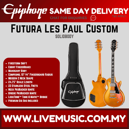 Epiphone Futura Les Paul Custom Electric Guitar - Firestorm Shift