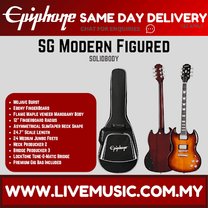 Epiphone SG Modern Figured Electric Guitar - Mojave Burst