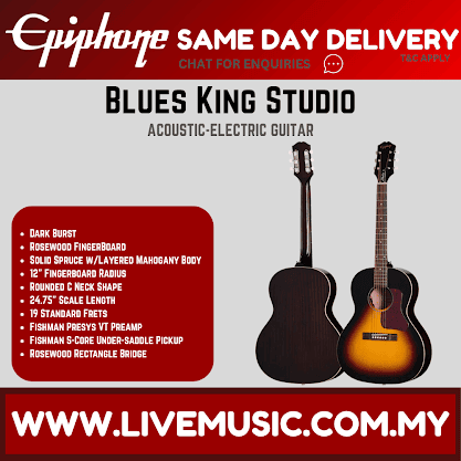 Epiphone Blues King Studio - Dark Burst