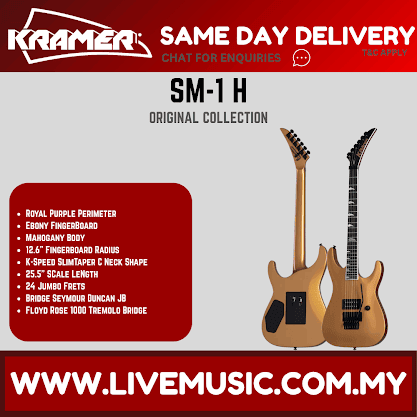 Kramer SM-1 H Electric Guitar - Buzzsaw Gold