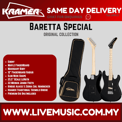 Kramer Baretta Special Electric Guitar - Ebony
