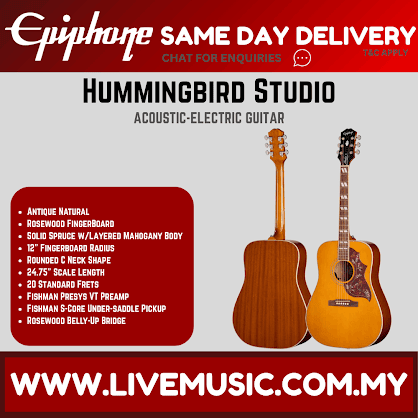 Epiphone Hummingbird Studio Acoustic-electric Guitar - Natural