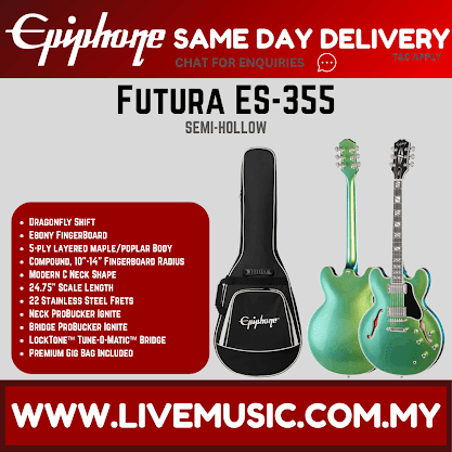 Epiphone Futura ES-355 Semi-Hollowbody Electric Guitar - Dragonfly Shift