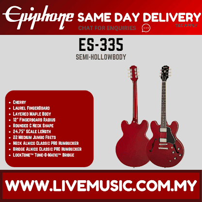 Epiphone ES-335 Semi-Hollowbody Electric Guitar - Cherry