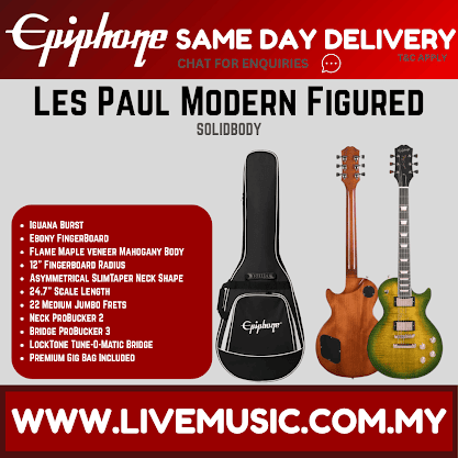 Epiphone Les Paul Modern Figured Electric Guitar - Iguana Burst