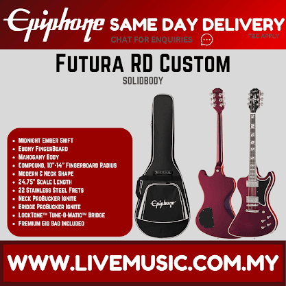 Epiphone Futura RD Custom Electric Guitar - Midnight Ember Shift