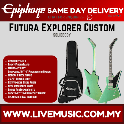 Epiphone Futura Explorer Custom Electric Guitar - Dragonfly Shift