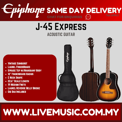 Epiphone J-45 Express Acoustic Guitar - Vintage Sunburst