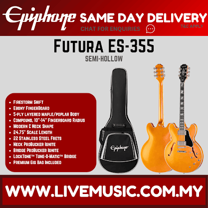 Epiphone Futura ES-355 Semi-Hollowbody Electric Guitar - Firestorm Shift