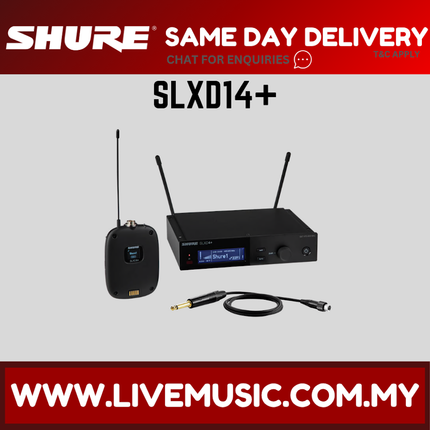 Shure SLXD14+ Digital Wireless Bodypack System ( SLXD14+ )