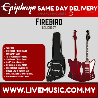 Epiphone Firebird  Electric Guitar - Wine Red