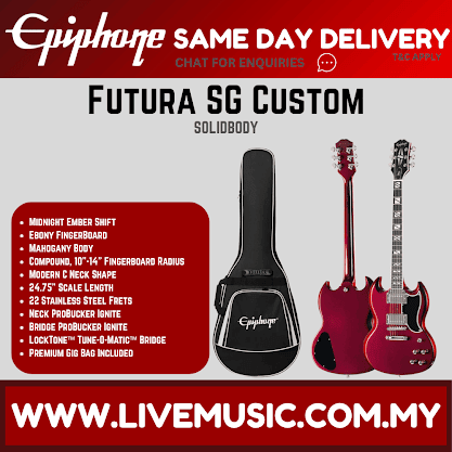 Epiphone Futura SG Custom Electric Guitar - Midnight Ember Shift