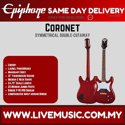 Epiphone Coronet Electric Guitar -Cherry