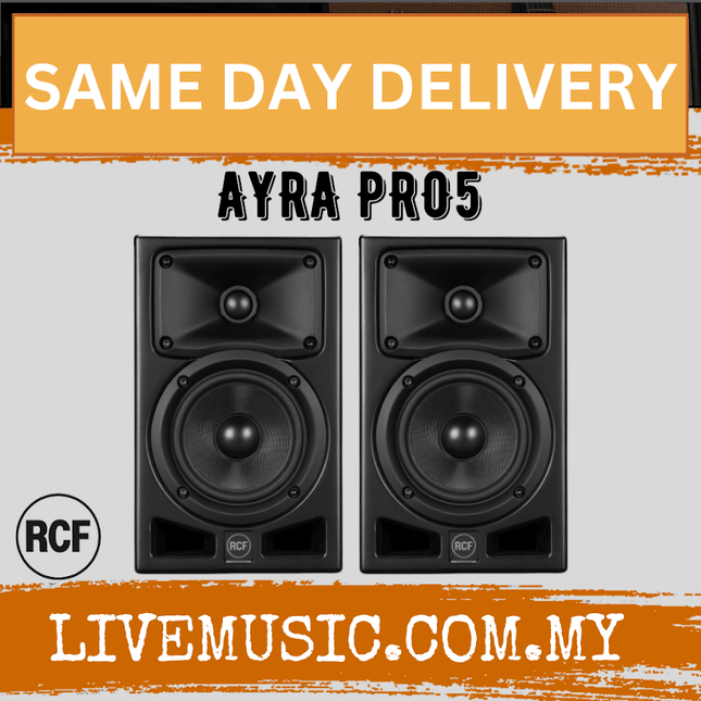 RCF AYRA PRO5 Active Two-Way Professional Monitor With Isolation Pad And Monitor Stand Speaker( AYRAPRO5 / PRO5 / AYRA )