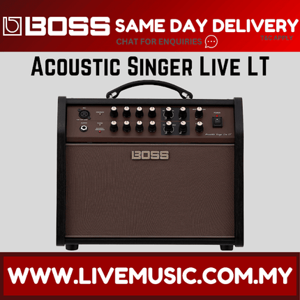 Boss ACS-LIVE-LT Acoustic Singer Live LT 60-watt Bi-amp Acoustic Combo (ACS LIVE LT)
