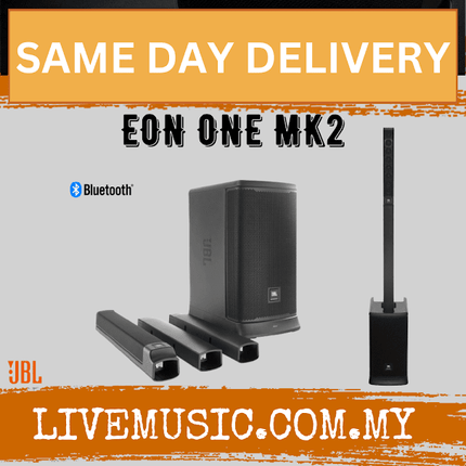 JBL EON ONE MK2 All-In-One Rechargeable Column PA with Built-In Mixer and DSP