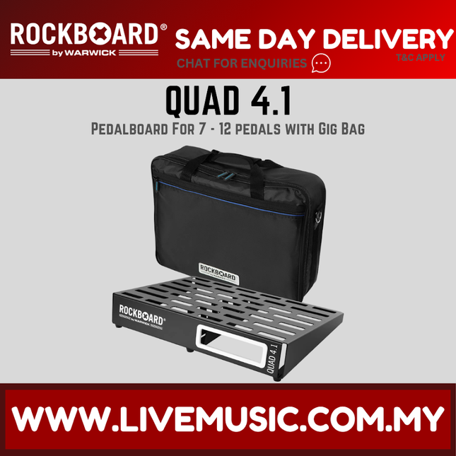 Rockboard by Warwick QUAD 4.1 w/ Gig Bag, 46 x 32.6cm