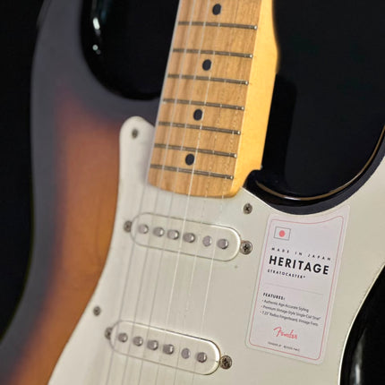 DISPLAY - Fender Japan Heritage 50s Stratocaster Electric Guitar, Maple Fretboard - 2-Tone Sunburst