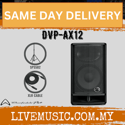 WHARFEDALE PRO DVP-AX12 Series 200 Watts RMS12" 2-Way Active Loudspeaker- Each/Pair (DVPAX12/DVP AX12)