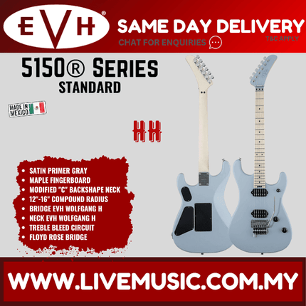 EVH 5150 Series Standard Electric Guitar, Satin Primer Gray