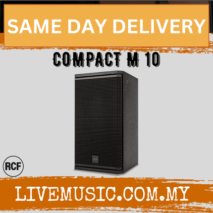 RCF COMPACT M 10 Passive 2-Way Speaker - Black ( COMPACTM10 / M10 )