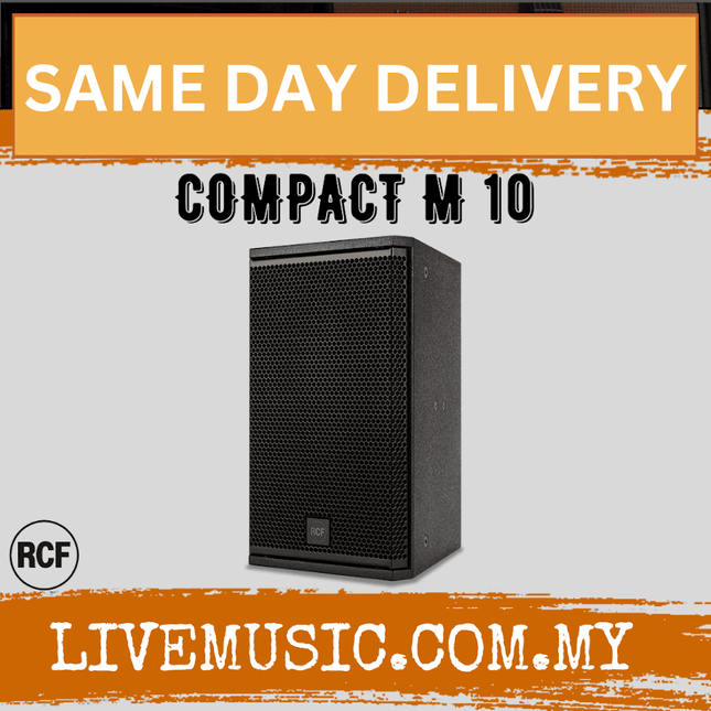 RCF COMPACT M 10 Passive 2-Way Speaker - Black ( COMPACTM10 / M10 )