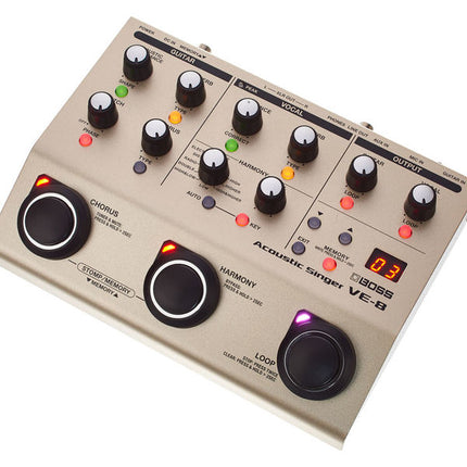 Boss VE-8 Acoustic Singer Guitar/Vocal Processor Stompbox (VE8)