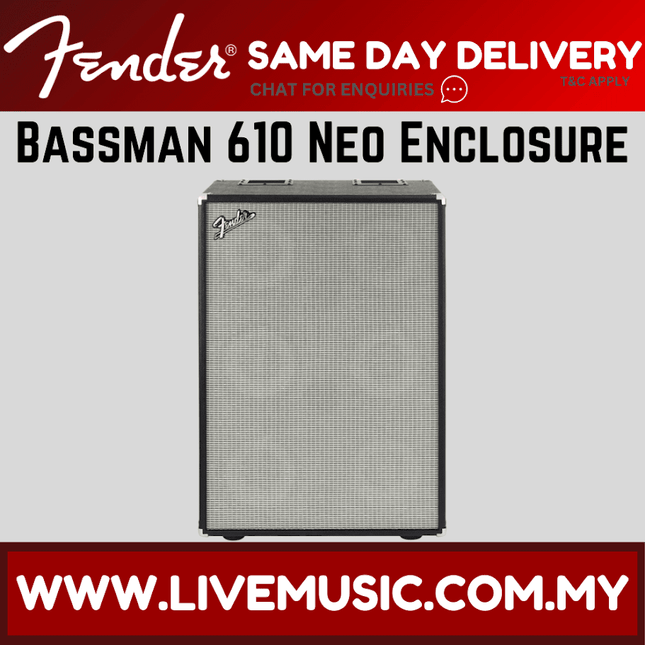 Fender Bassman 610 Neo Enclosure Bass Cabinet, Black