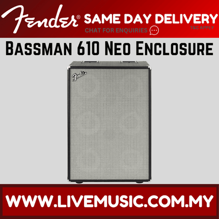 Fender Bassman 610 Neo Enclosure Bass Cabinet, Black