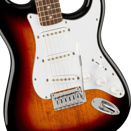Squier Affinity Series Stratocaster Electric Guitar, Laurel Fretboard - 3-Color Sunburst