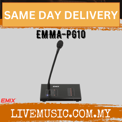 EMIX EMMA-PG10 6 Zones Paging Microphone Call Station ( EMMA PG10 / EMMAPG10 )