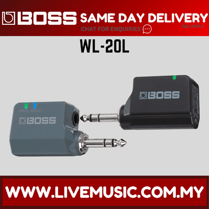 Boss WL-20L - Plug and Play Digital Wireless Guitar System with Cable Tone Simulation ( WL20L)