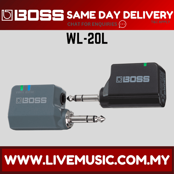 Boss WL-20L - Plug and Play Digital Wireless Guitar System with Cable Tone Simulation ( WL20L)