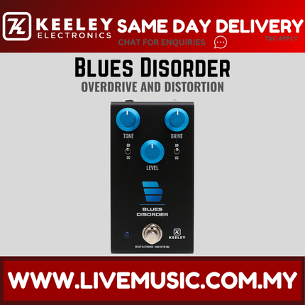Keeley Blues Disorder Overdrive and Distortion Guitar Pedal