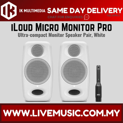 IK Multimedia iLoud Micro Monitor Pro Pair, White