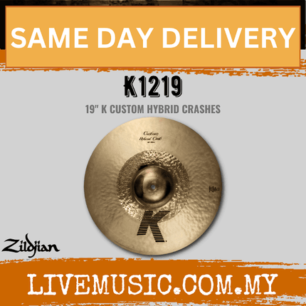 Zildjian 19" K Series Custom Hybrid Crash Cymbal (K1219)