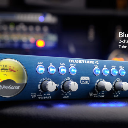 PreSonus BlueTube DP V2 2-channel Microphone and Instrument Preamplifier (Blue Tube)
