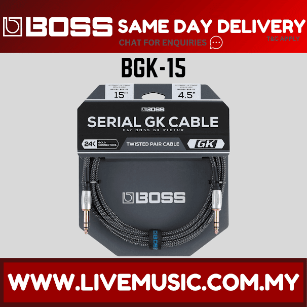 Boss BGK-15 GK Cable Jack Instrument ( BGK 15 / BGK15 )