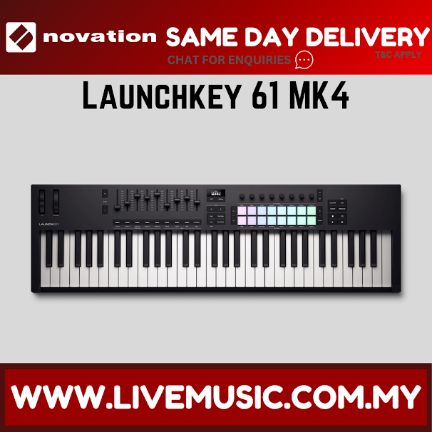 Novation Launchkey 61 MK4 Keyboard Controller