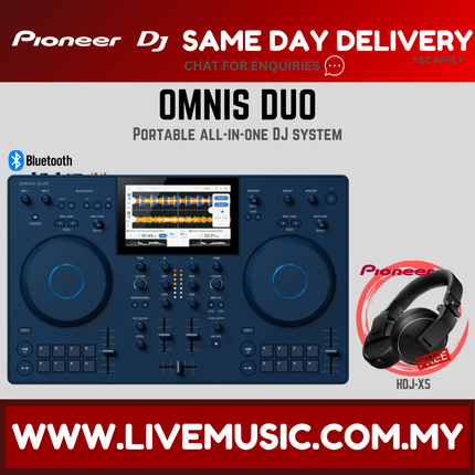Pioneer DJ Omnis Duo 2-deck Portable DJ System With Case ( Omnis-Duo / OmnisDuo )
