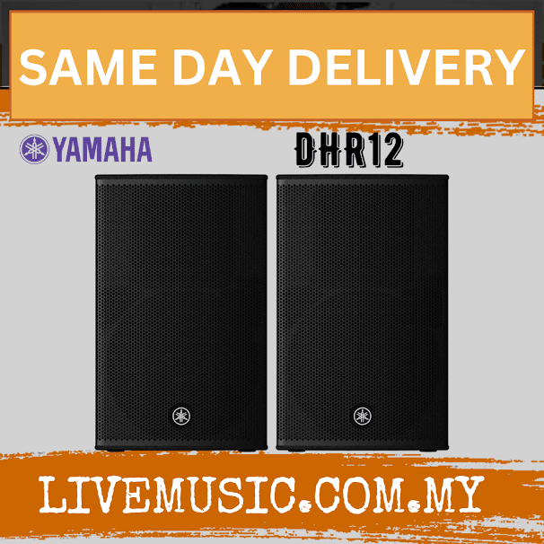 Yamaha DHR12 1000-Watt 12" Powered Loudspeaker w/Speaker Stand ( DHR 12 / DHR-12 )
