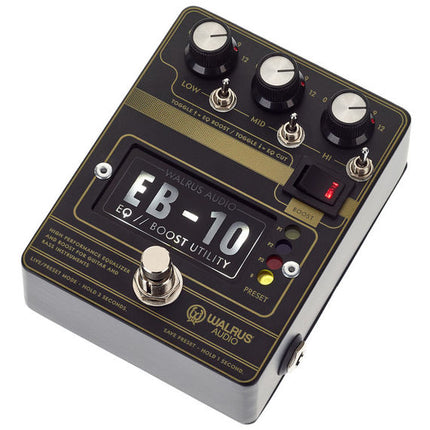 Walrus Audio EB-10 Preamp/EQ/Boost Guitar Effects Pedal, Black ( EB10 / EB 10 )
