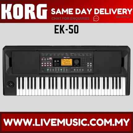 Korg EK-50 Entertainer Keyboard with FREE Adapter (EK50)